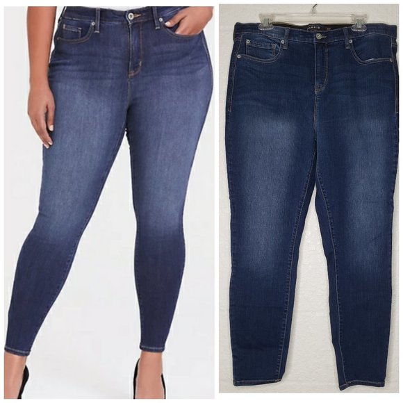 torrid sky high skinny jeans